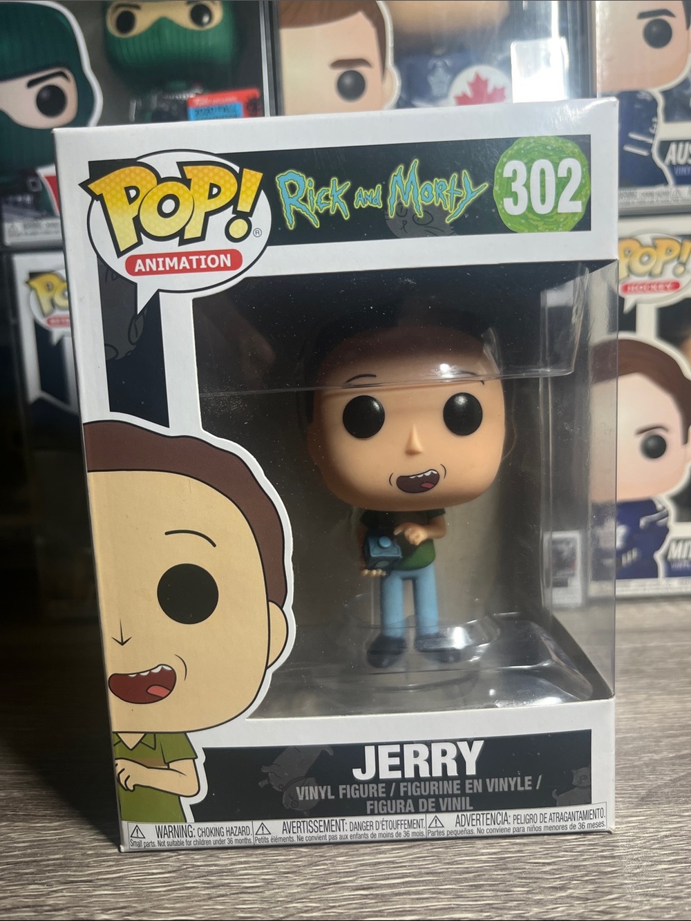 Funko Pop! Rick and Morty Jerry Vinyl Figure - Green, Blue, Brown